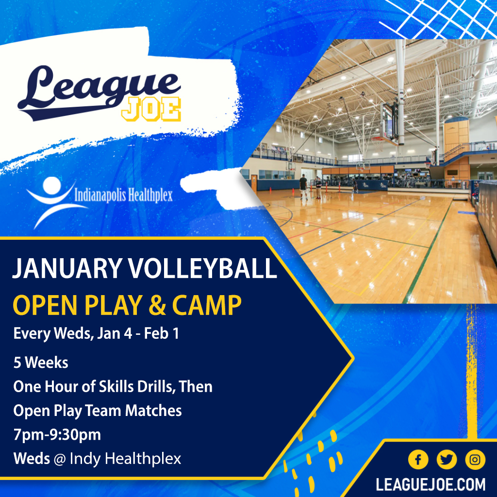 Indoor Draft Volleyball Social League Logo